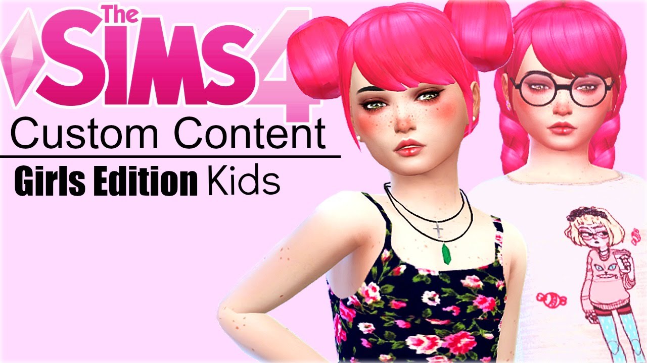 Sims 4 cc child hair